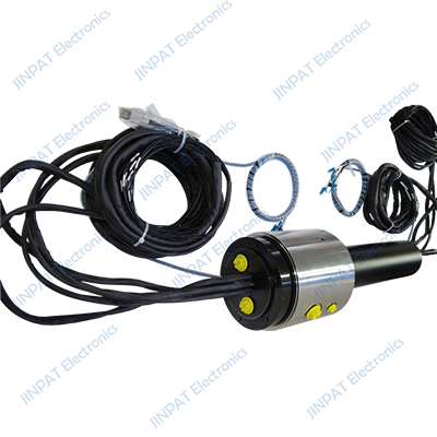 59-channel gas-liquid-electric integrated rotary joint with integrated 5-channel single-mode fiber