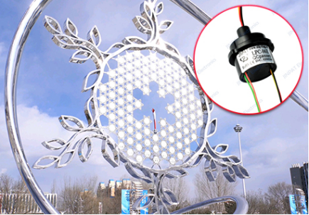 Which type of slip rings are needed for the Olympic Torch Sculpture?
