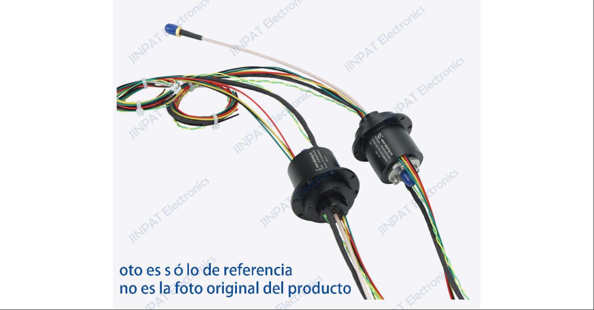 Anillo colector tipo tapa de la serie LPC-125 con 200 mm de diámetro exterior y 125 canales