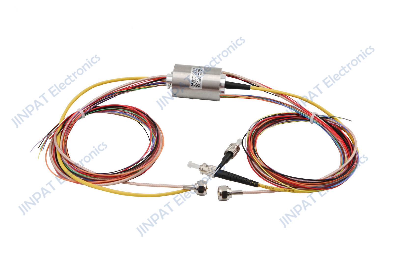 Electric slip ring with HD signal and fiber optic 1 channel