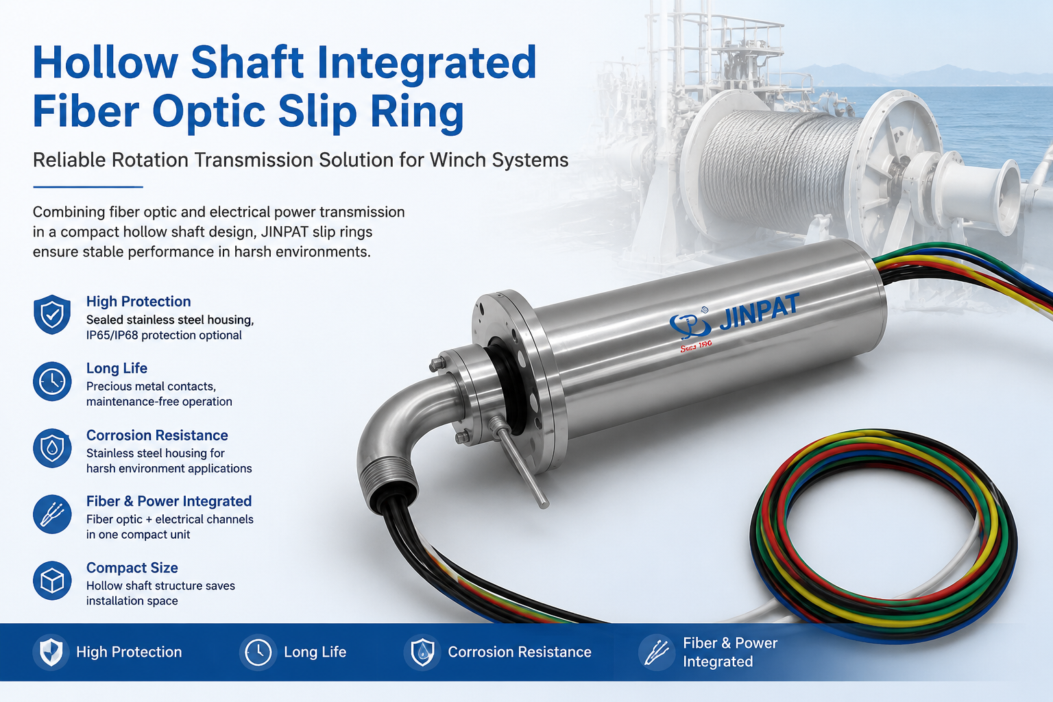 JINPAT Slip Rings Drive Smart Manufacturing Equipment Connectivity Upgrades